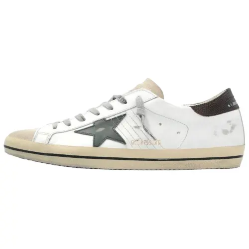 Golden Goose Super Star White Seedpearl Green