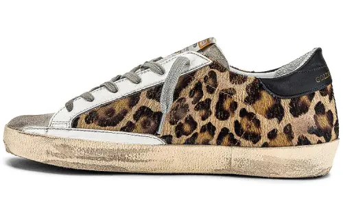 Golden Goose Super-Star Leopard Print Sneakers