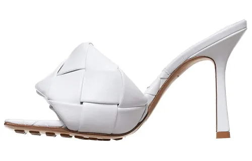 Bottega Veneta Lido Slide Slippers Women's White