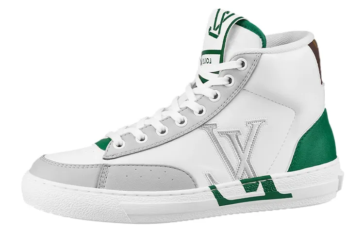 LOUIS VUITTON Charlie Ankle Sneakers 'Grey Green' Women's