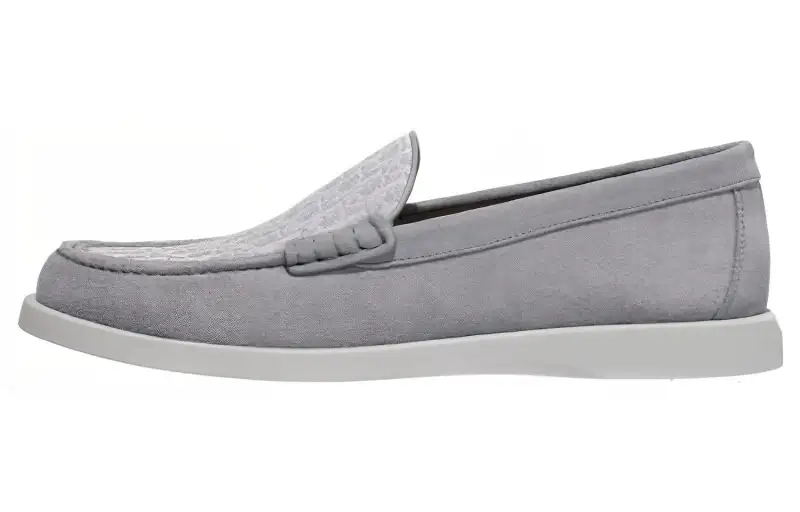 DIOR Granville Suede Casual Loafers Shoes Men's Gray