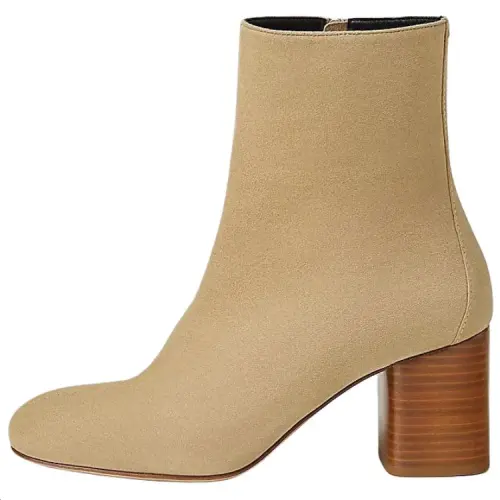 HERMES Licol Ankle Boots 7cm Women's Coffee
