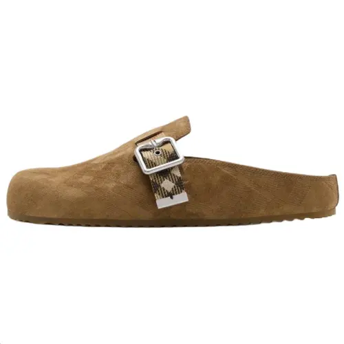 Burberry Urchin Quiet Closed Toe Slippers Women's Brown