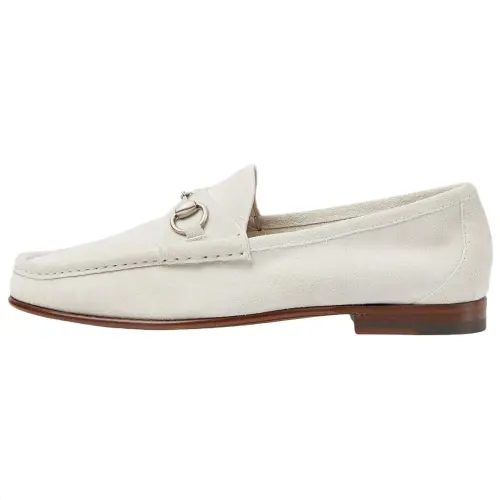 GUCCI Horsebit 1953 Casual Shoes Men's Light Gray