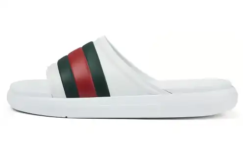 Gucci Web Slide Sandal 'White Green Red'