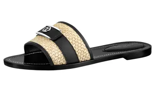 LOUIS VUITTON Lock It Stylish Sandal Women's Black