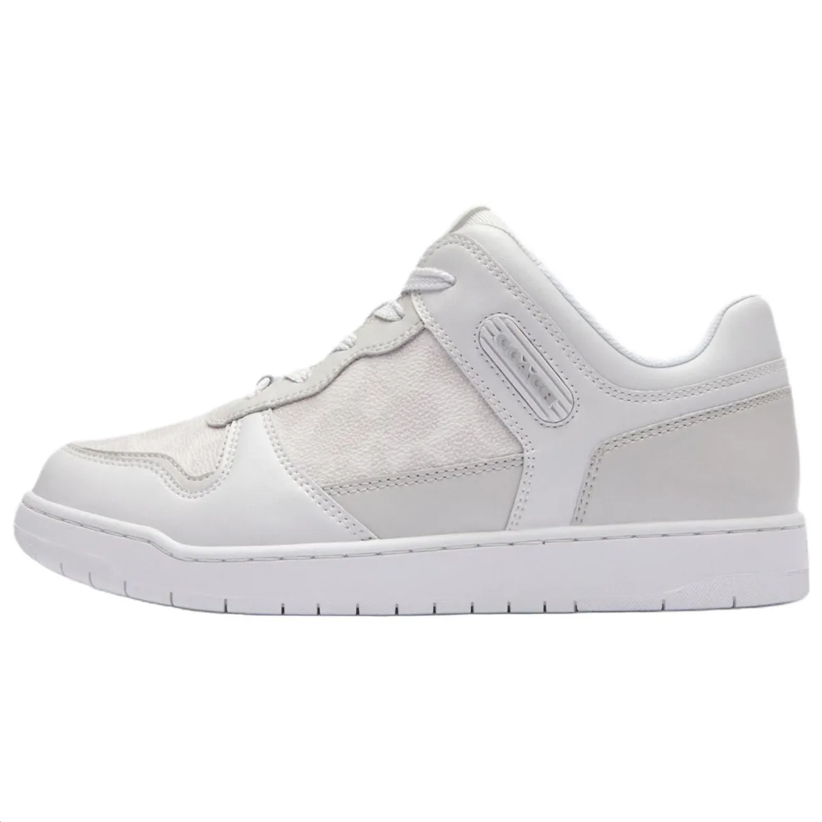 COACH Leather Low top Skateboard Shoes Women's White