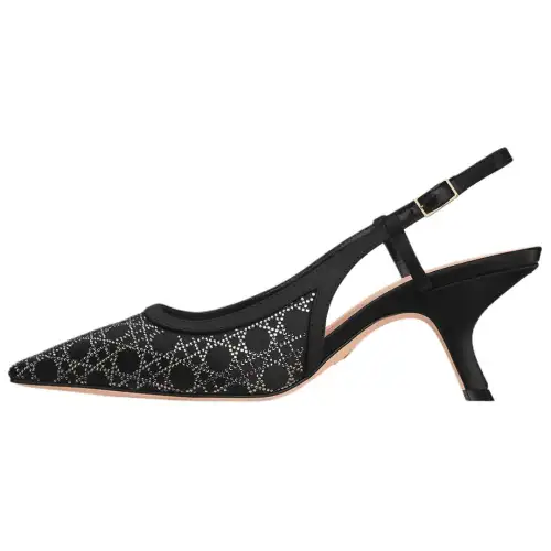 DIOR Capture Irregular Heel High Heels 6.5cm Women's Black