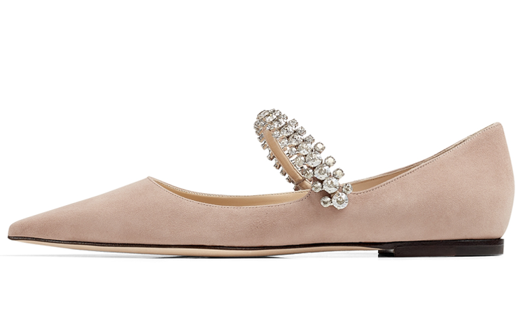 Jimmy Choo Baily Flat Casual Shoes Women's Ballet Pink