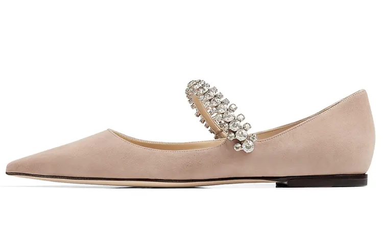 Jimmy Choo Baily Flat Casual Shoes Women's Ballet Pink