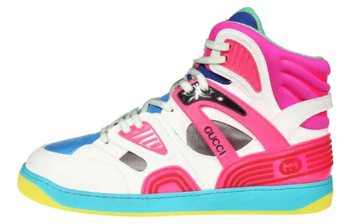 GUCCI Basket High 'White Pink Blue'