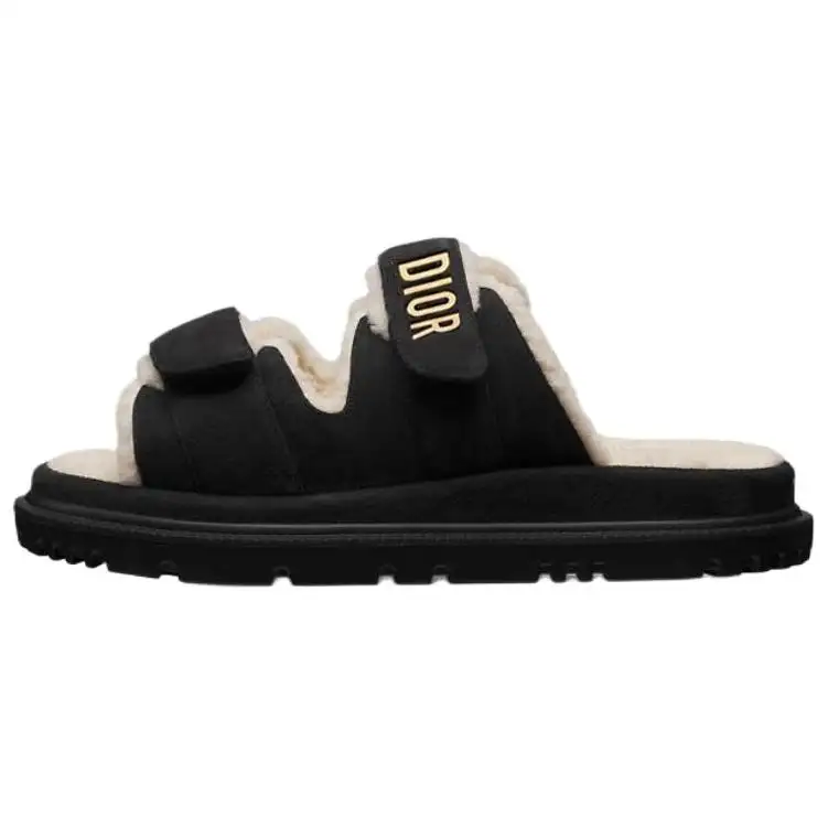 DIOR DiorAct Slide Slippers Women's Black