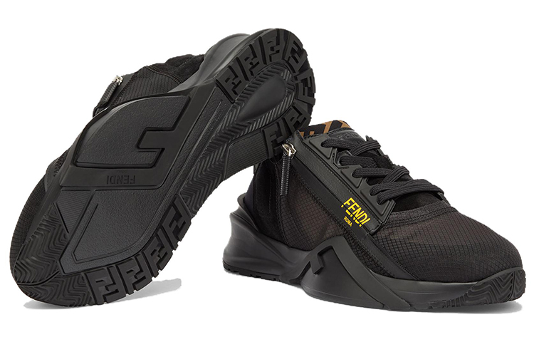 FENDI Nylon Low Top Black