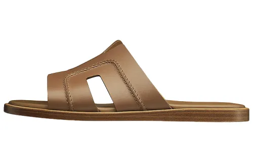 HERMES Izmir Slide Slippers Men's Brown
