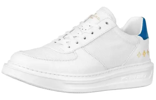 LOUIS VUITTON Beverly Hills Cow Leather Low top Skateboard Shoes Men's