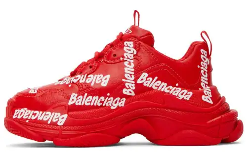 Balenciaga Triple S 'Logotype Red' Women's