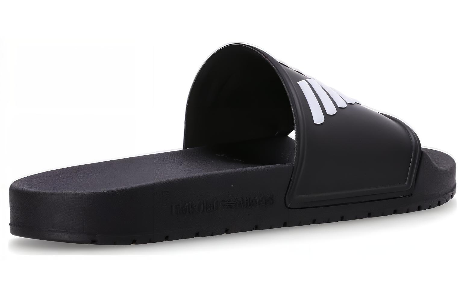 EMPORIO ARMANI Logo-embossed Ridged-sole Slides