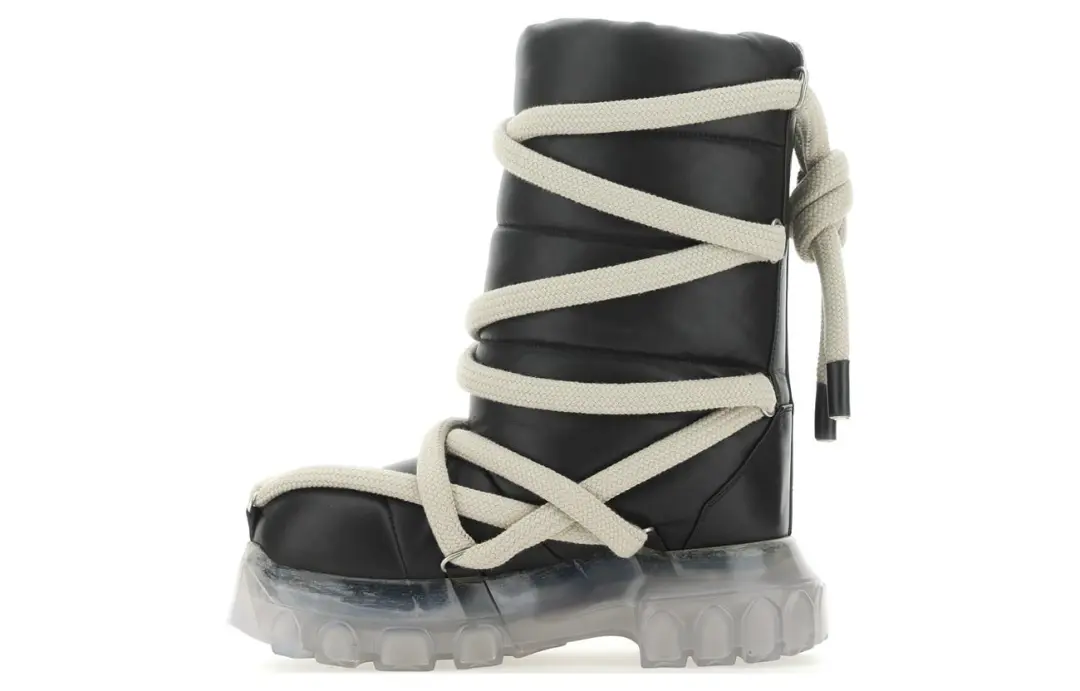 RICK OWENS/RO LUXOR Leather Ankle Boots Women's Black