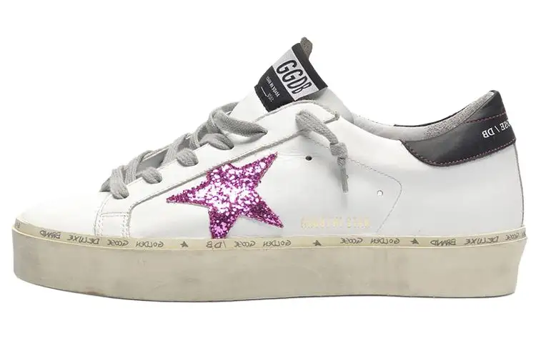 Golden Goose Hi Star Skateboard Shoes Women's Low Top White