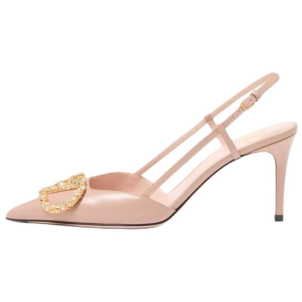 Женские туфли Valentino Garavani Vlogo Signature (розовые)