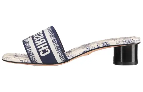 DIOR Dway Slide Slippers Women's White Blue