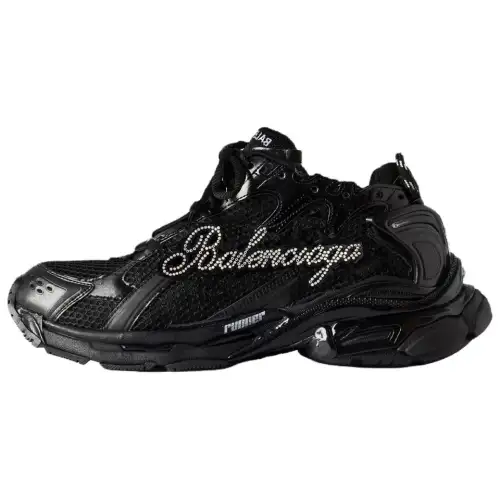 Balenciaga Runner Low top Chunky Sneakers Men's Black