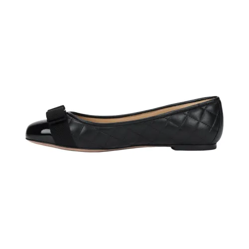 FERRAGAMO Varina Quilted Ballerina Shoes