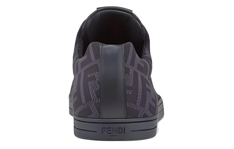 FENDI Tech Fabric Low Top Gray