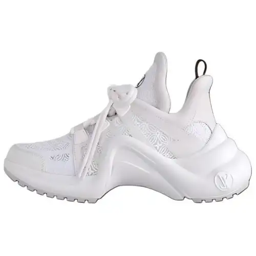 LOUIS VUITTON Archlight Leather Low top Casual Shoes Women's White