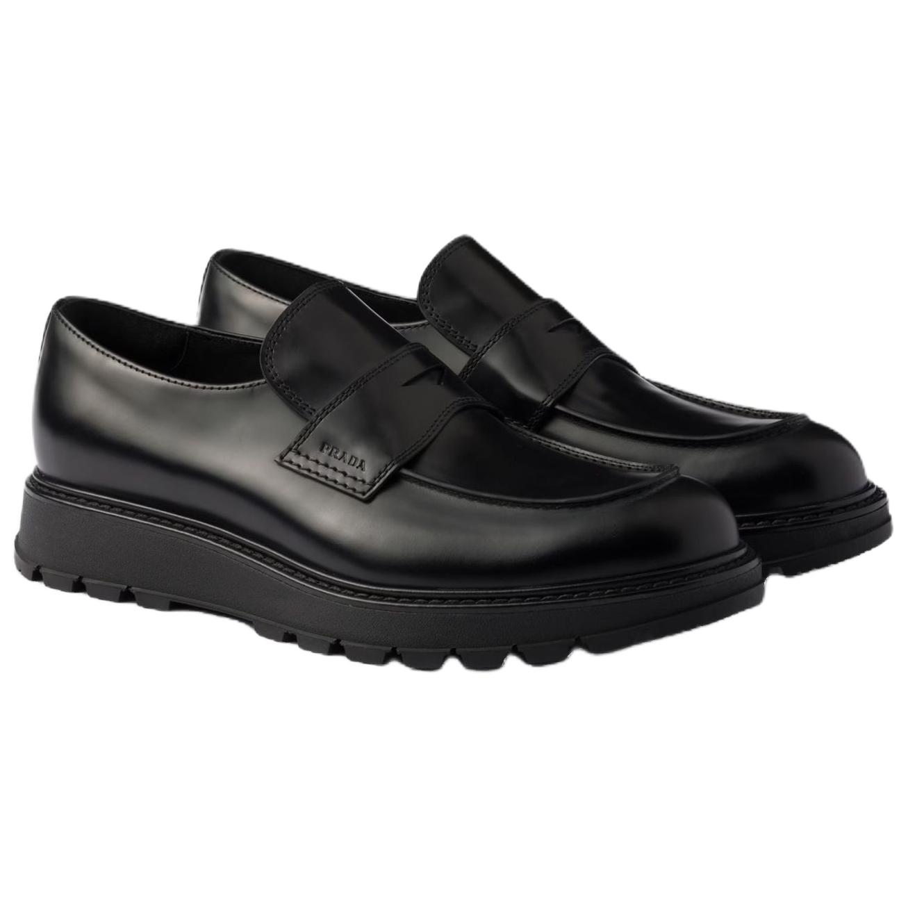 Мужские туфли Prada 3.5cm (черные) — фото 3