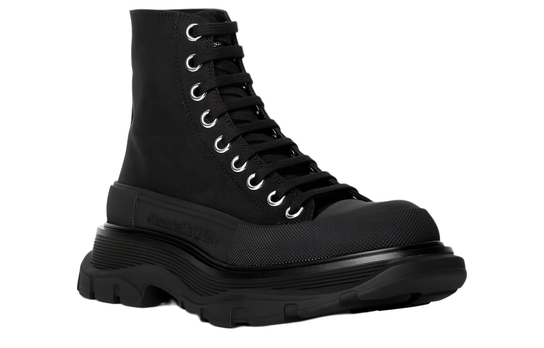 Женские ботинки Alexander McQueen Tread Slick (черные) — фото 3