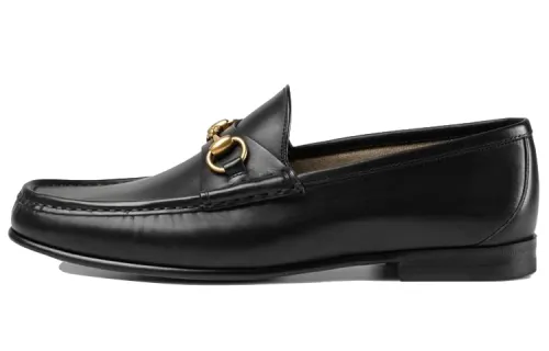 GUCCI 1953 Horsebit Loafer Black Leather