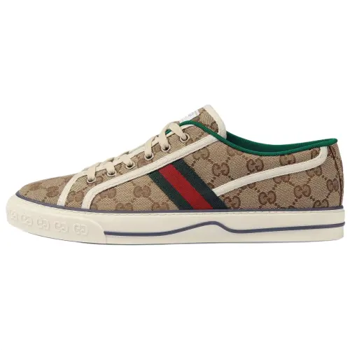 GUCCI Tennis 1977 Low top Canvas Shoes Men's Beige