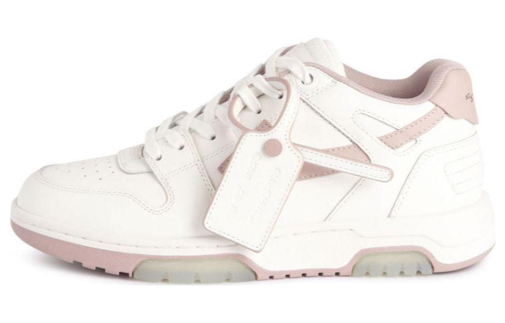 Женские кеды OFF-WHITE Out Of Office (бело-розовые)
