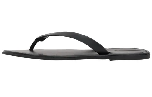 THE ROW Rubber Sole Flip Flops Women's Black