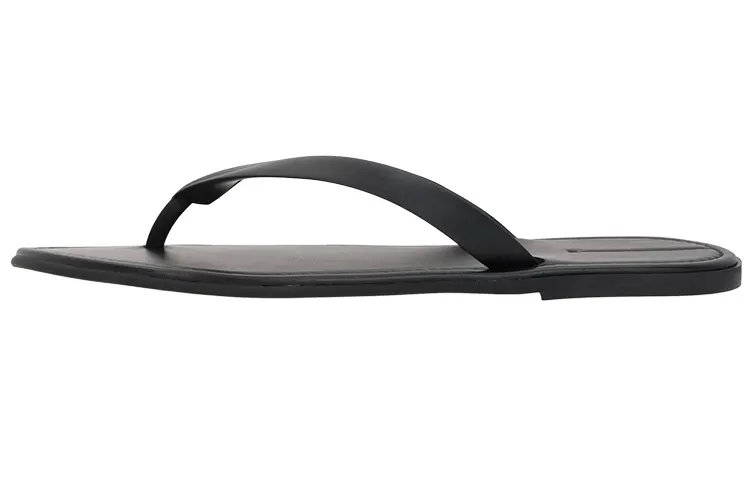 THE ROW Rubber Sole Flip Flops Women's Black