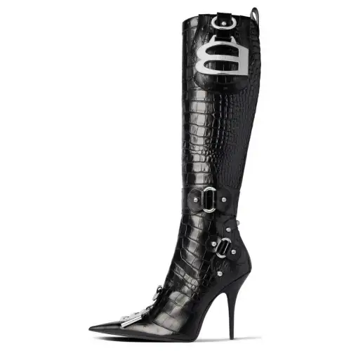 Balenciaga Essex Embossed Boots Women's
