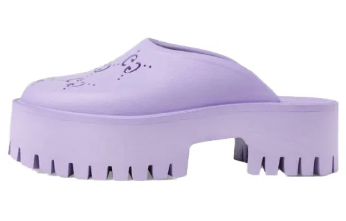 GUCCI Closed Toe Slippers Women's Purple