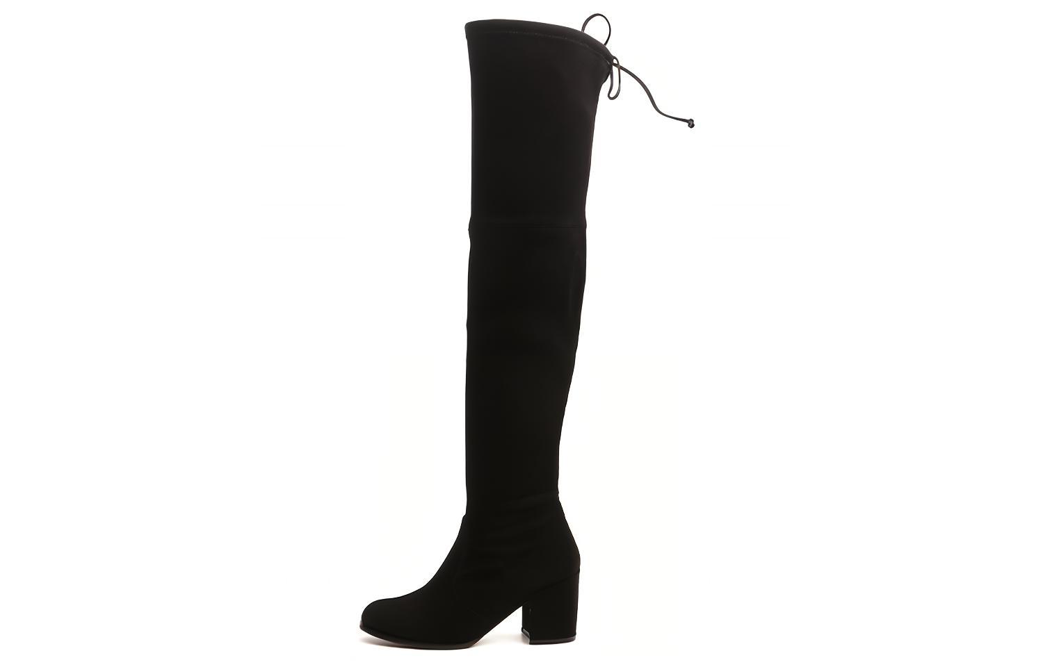 Stuart Weitzman/SW Leather Over the knee Boots Women's Black