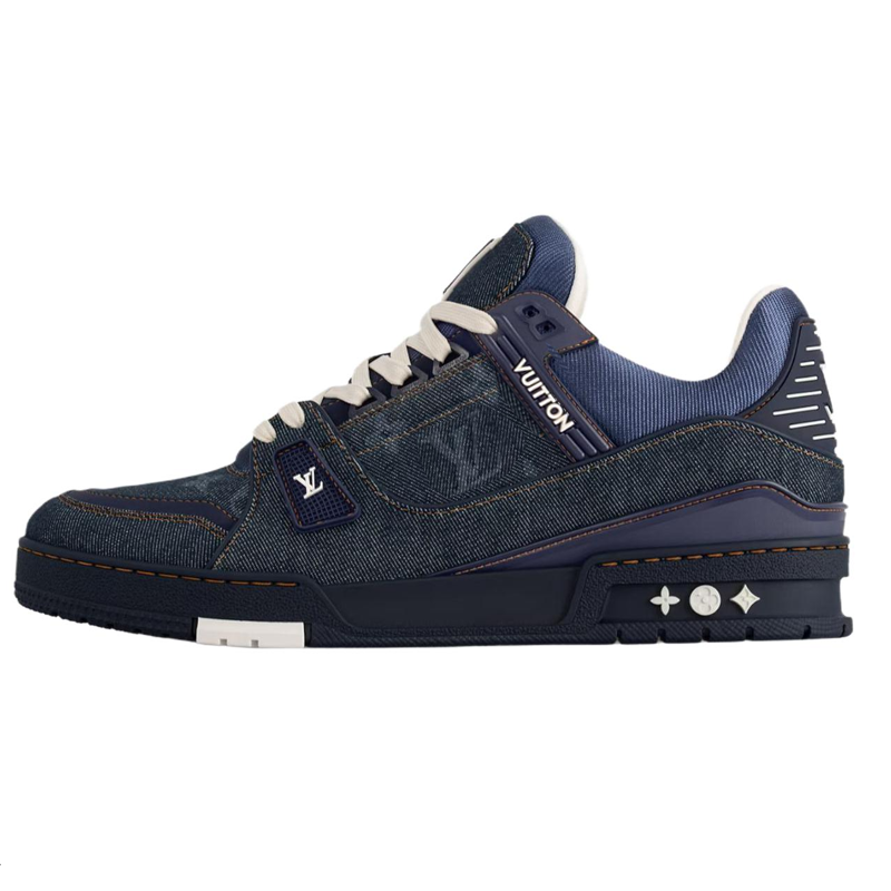Мужские кеды Louis Vuitton Trainer (темно-синие)