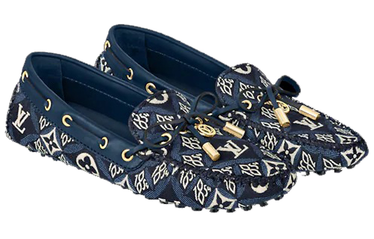 LOUIS VUITTON Gloria Casual Shoes Women's Blue
