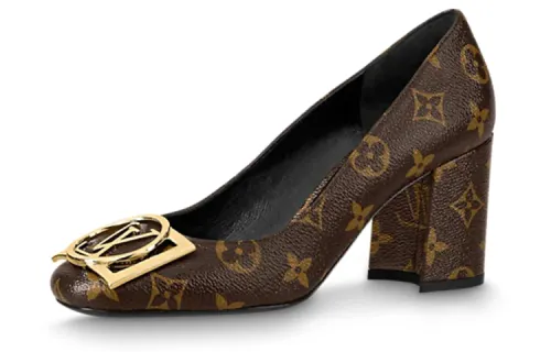 LOUIS VUITTON Madeleine High Heels Women's Brown