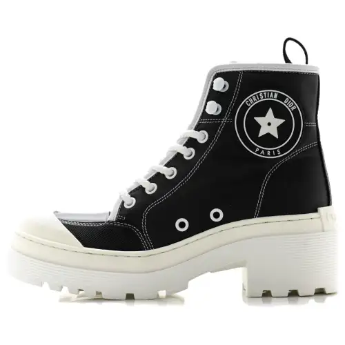 DIOR D Rise Ankle Boots 4cm Women's Black