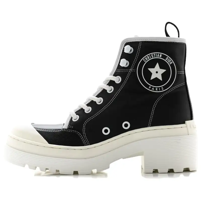 DIOR D Rise Ankle Boots 4cm Women's Black