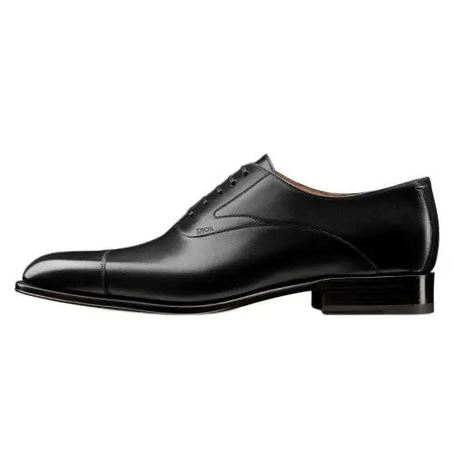 DIOR Timeless Cow Leather Dress Shoes Men's Black
