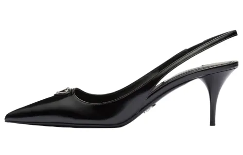 PRADA Slim Heel High Heels 6.5cm Women's Black