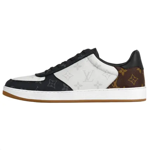 LOUIS VUITTON Rivoli Sneakers 'White Black Brown Monogram'