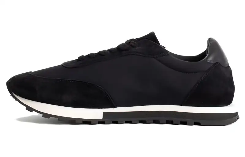 THE ROW Leather Low top Casual Shoes Men's Black Blue