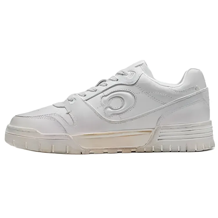 COACH Soho Leather Low top Skateboard Shoes Women's White