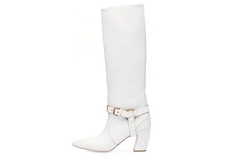 MIU MIU Knee high Boots Women's White
